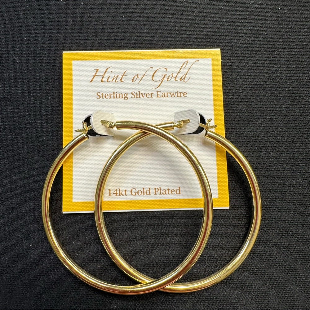 14kt Gold Plated Hoop Earrings